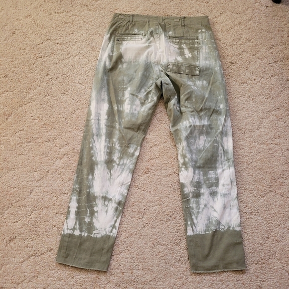 Sack's Green Tie Dye Pants Size 0 - Picture 4 of 5